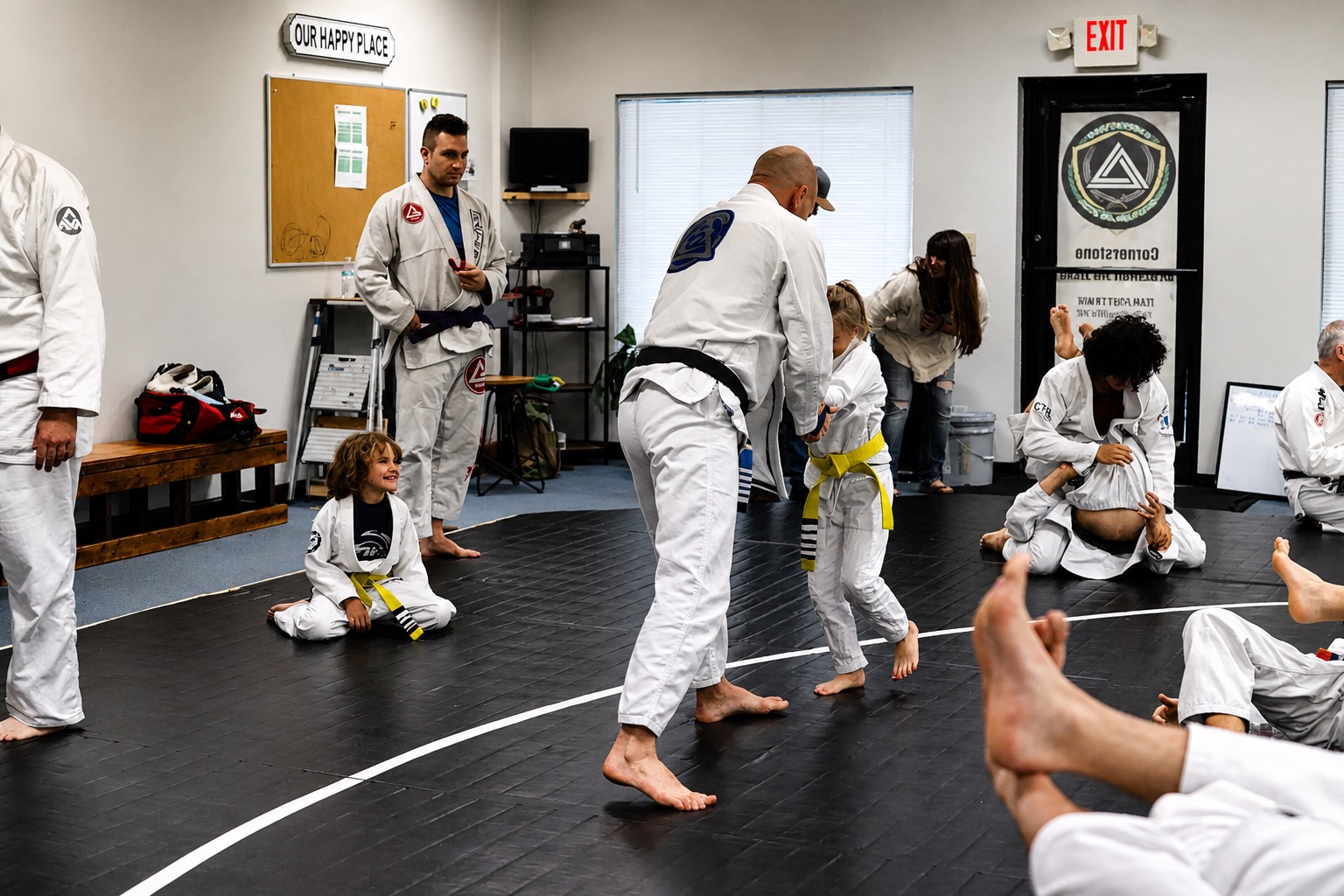 Kids and Adults BJJ Class