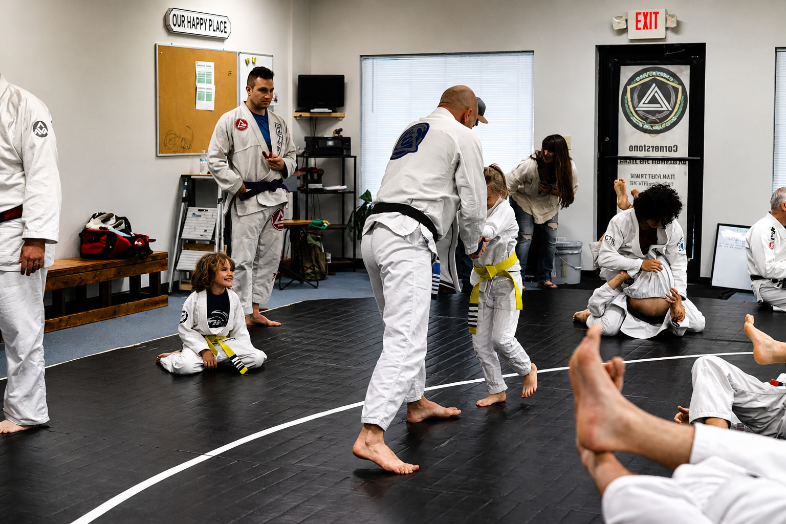 Kids and Adults BJJ Class